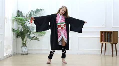 【Manila Ship】Nezuko Cosplay Demon Slayer Nezuko Costume For Kids Nezuko ...