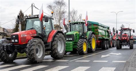 W Rod Og Lnopolski Protest Rolnik W Na Drogach Zobacz Map Utrudnie