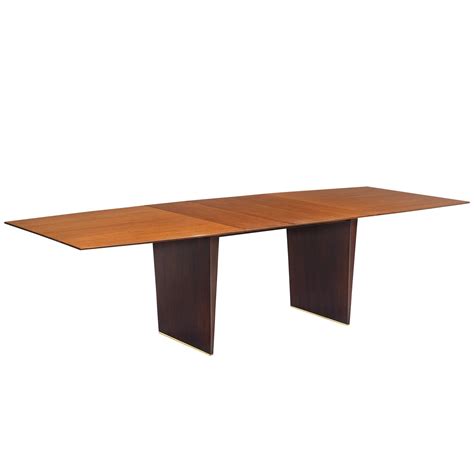 Edward Wormley Hexagonal Mahogany And Tawi Dining Table At 1stdibs