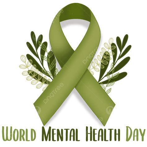 World Mental Health Day Mental Health Day Mental Health Green Ribbon