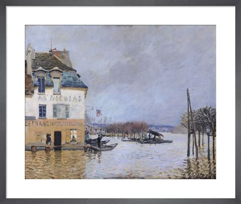 The Flood At Port Marly 1876 Art Print By Alfred Sisley King McGaw