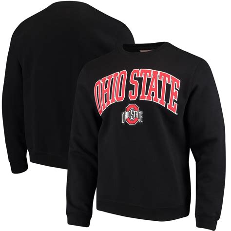 Ohio State Buckeyes Black Arch Logo Crewneck Sweatshirt