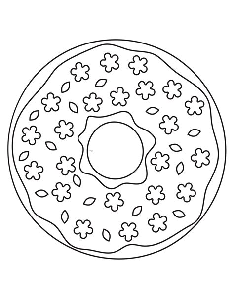 16 Printable Donut Coloring Pages - Etsy