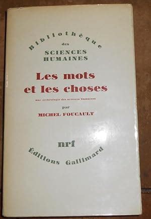 Les Mots Et Les Choses De Michel Foucault AbeBooks