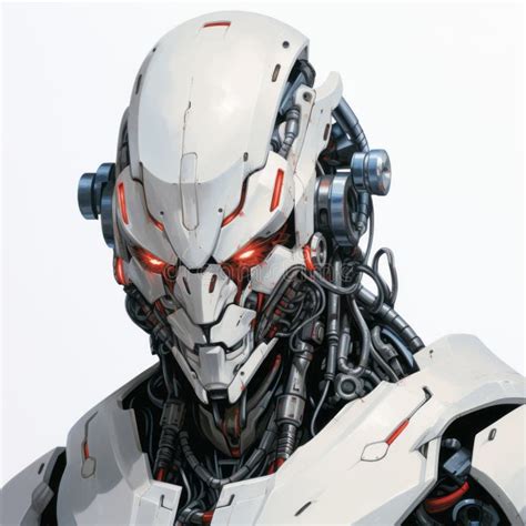 Mecha Humanoid Robot Art with Precisionist Style and Suburban Ennui ...