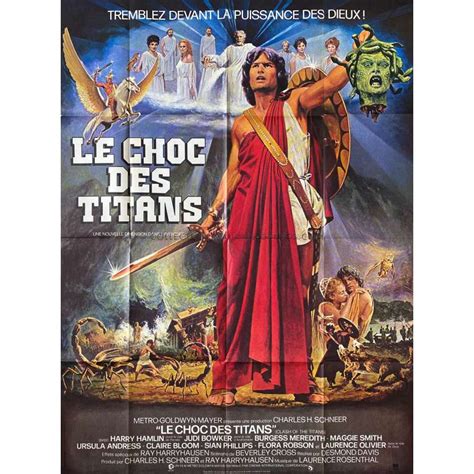 Affiche de cinéma française de LE CHOC DES TITANS 120x160 cm