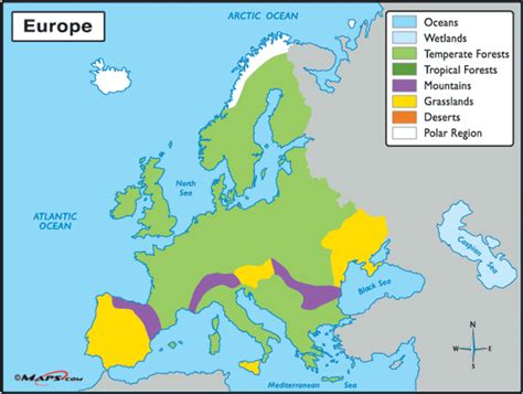 Biome Map Of Europe Map Europe Map Biomes | Images and Photos finder