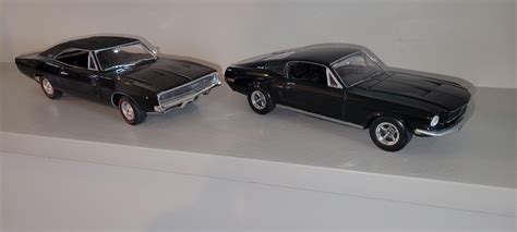 Bullitt Mustang and Charger. : r/ModelCars