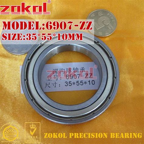 ZOKOL bearing 6907 ZZ 1000907 Deep Groove ball bearing 35*55*10mm-in ...