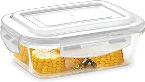 Borosil Klip N Store Rectangular Glass Storage Container With Air Tight