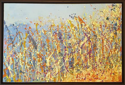 Sharon Withers Wild Grasses Abstract Beach Painting No Naked Walls