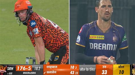 Heinrich Klaasen Sixes Vs Mitchell Starc Klassen Batting Vs Kkr