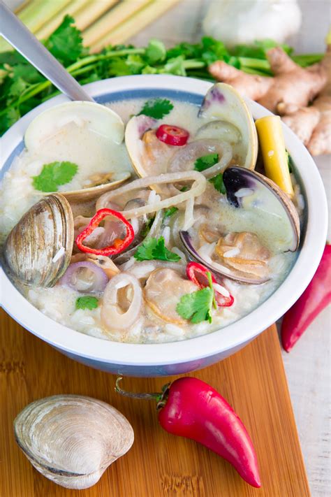 Thai Style Clam Chowder With Rice And Coconut Milk