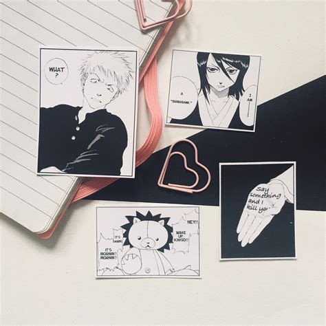 Stickers Bleach Anime Manga Inspiration Pack X 4 Matte Etsy