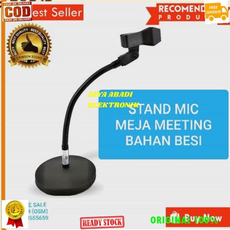 Jual G Original Stand Mic Cm Full Plat Besi Flexsible Flexsibel