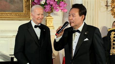 Video South Korean President Sings American Pie At White House State