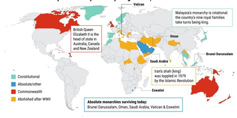 Graphic Truth Watch The Throne — Monarchies Around The World Gzero Media