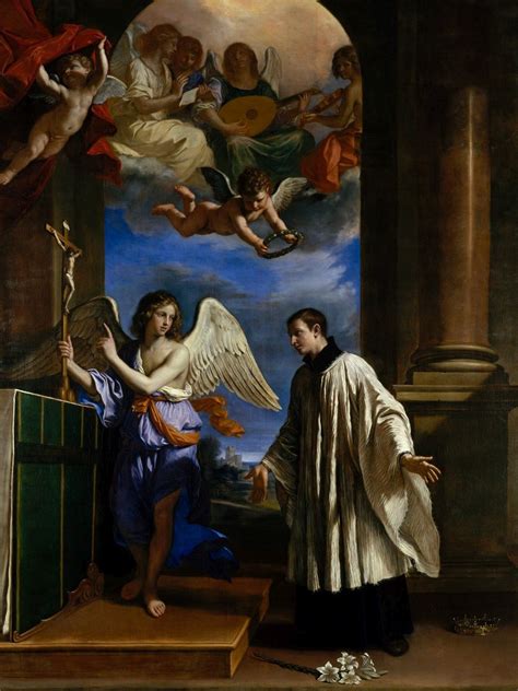 The Vocation Of Saint Aloysius Painting Guercino Oil Paintings