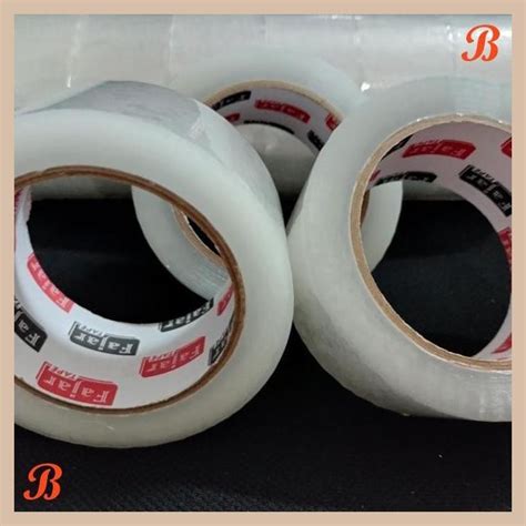 Jual SRG LAKBAN ISOLASI BENING 48 MM X 100 YARD FAJAR TAPE ASLI 100