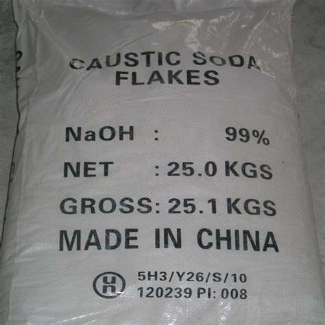 Kg Bag Soda Chemical Caustic Soda Flakes Naoh Liquid China