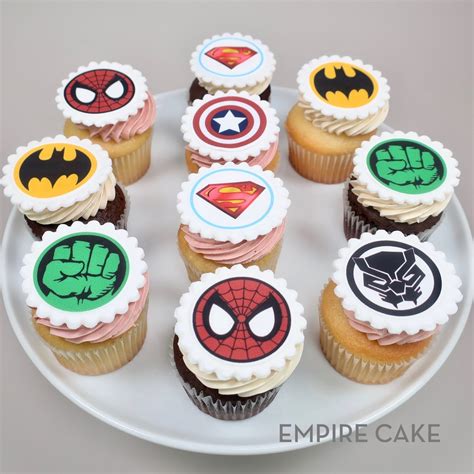 Superhero Edible Print Topper Cupcakes Empire Cake