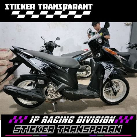 STRIPING TRANSPARAN VARIO OLD 125 BOHLAM DESAIN CUSTOM HAYABUSA BISA