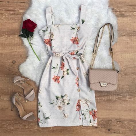 Vestido Midi Floral Nude Dondoca Moda Feminina Dondoca Moda Feminina