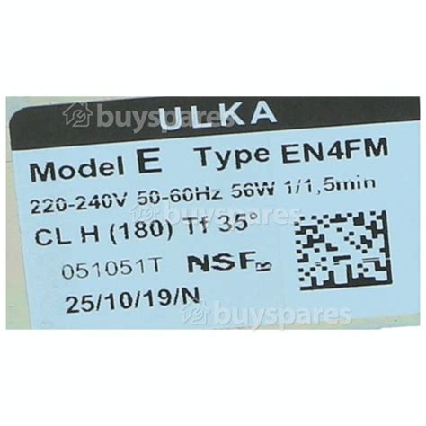 Pump ULKA Model E Type EN4FM 56W 220240V 50 60HZ Iec BuySpares