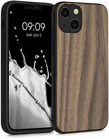 Kwmobile Real Wood Case Compatible With Apple IPhone 13 Case Hard