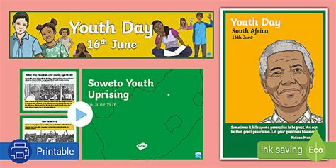 National Youth Day Resource Pack Senior Phase Twinkl