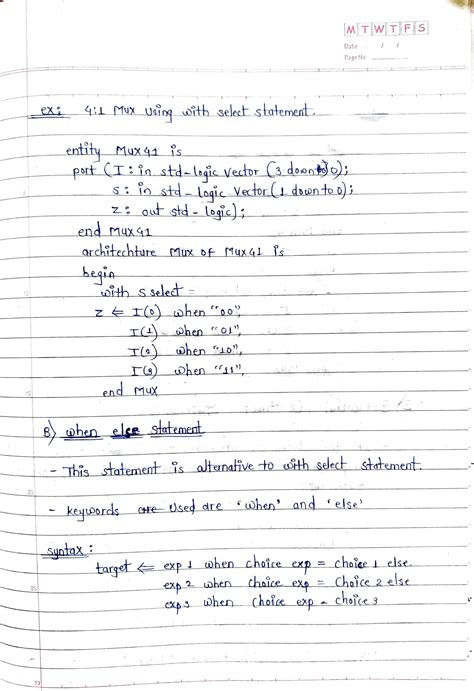 Solution Vlsi With Vhdl Unitwise Handwritten Notes Unit Iv Studypool