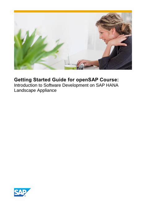 PDF VA Docu OpenSAP Course Introduction To Software Development On