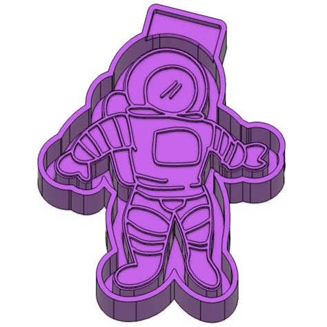 Archivo Stl Astronauta Freshie Mold Modelo 3d Para Fabricar Molde De Silicona・objeto