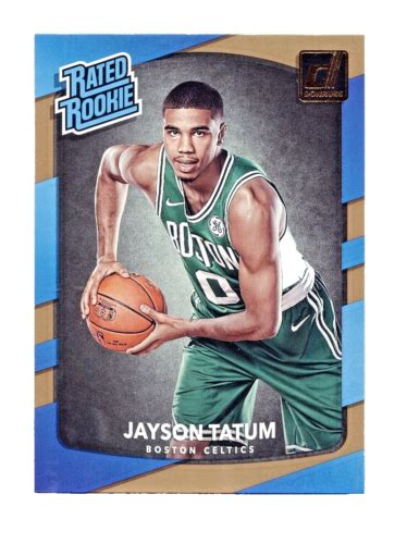 Jayson Tatum Panini Donruss Rated Rookie Rc Boston Celtics Ebay