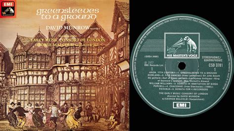 Greensleeves To A Ground David Munrow Vinyl Ortofon Xpression