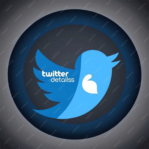 Minimalist Twitter Logo Design | Premium AI-generated image