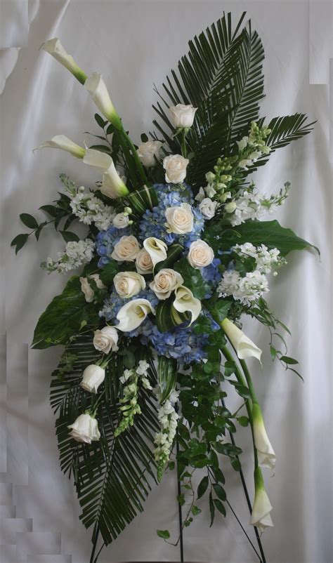 Ocean Blue Funeral Flowers | Sympathy Delivery