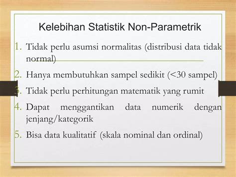 Statistik Parametrik Dan Non Parametrik Ppt