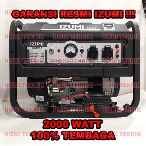 Jual Mesin Generator Genset Jenset Listrik IZUMI GS3200 AVR 2000 Watt