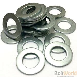 M Mm Form B Bright Zinc Plated Flat Washers Bzp Bs For