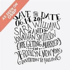 Save The Date Card With Hand Lettering