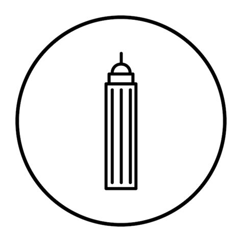 Premium Vector Skyscraper Vector Illustration