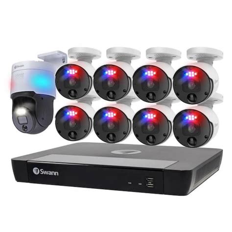 K Poe Dome Security Cameras System With Channel Nvr Tb