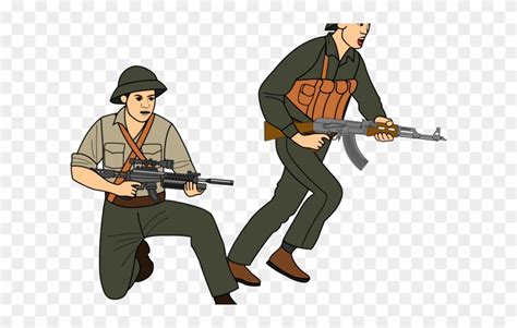 Battle Clipart Soldier - Vietnam War Clip Art - Png Download (#2022528 ...