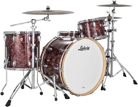 Ludwig Classic Maple Pro Beat 24 3 Piece Shell Pack Burgundy Pearl