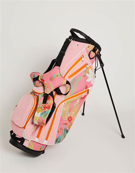 Golf Stand Up Bag Queenie Tropical Floral Pink