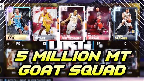 INSANE 5 000 000 MT GOAT SQUAD NBA 2K19 MyTEAM 5 MILLION MT Squad