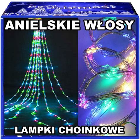 200 LED WODOSPAD WŁOSY ANIOŁA LAMPKI CHOINKOWE ST 12912006939