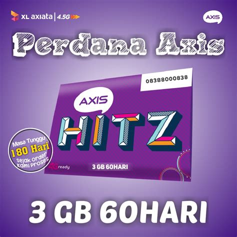 Jual Axis Kartu Perdana Axis Gb Hari Fisik Paket Data Axis Gb