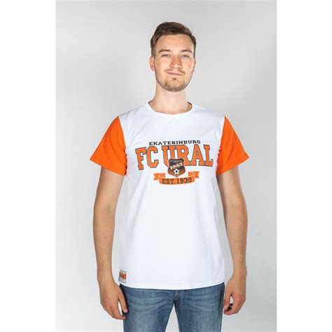 Футболка (белая) "FC URAL с логотипом", S - XXL